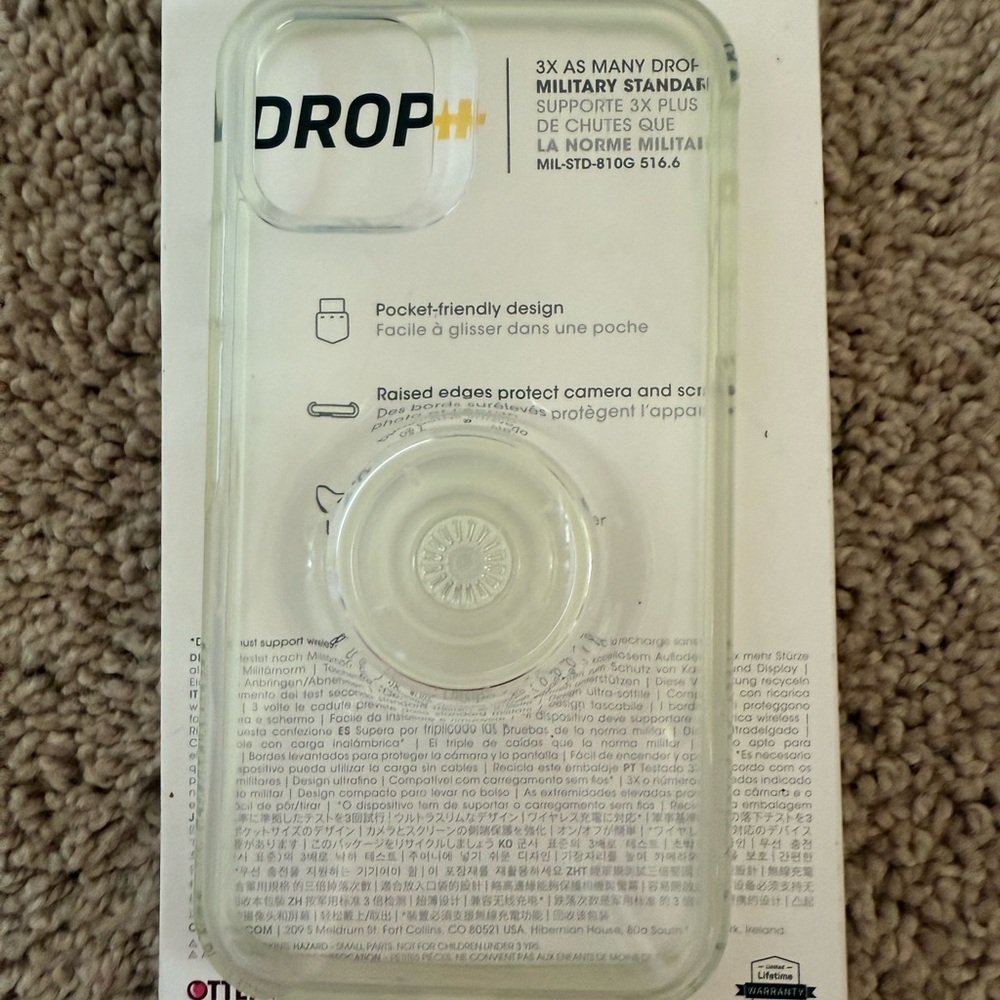 OtterBox Clear Phone Case with Ring Holder